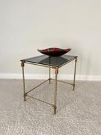 Salontafel - Glas, Verguld messing