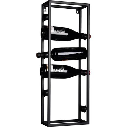 Wijnrek - Trion Anim - 6 Flessen - Mat Zwart, Huis en Inrichting, Woonaccessoires | Wijnrekken, Nieuw, Metaal, Ophalen of Verzenden