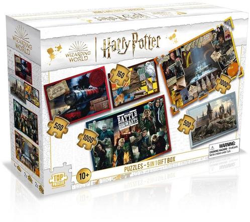 Harry Potter Puzzle 5-in-1 Puzzle (2x1000, 2x500, 1x160, Hobby en Vrije tijd, Denksport en Puzzels, Nieuw, Verzenden