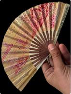 Prachtige en zeldzame Japanse waaier van fijn papier en