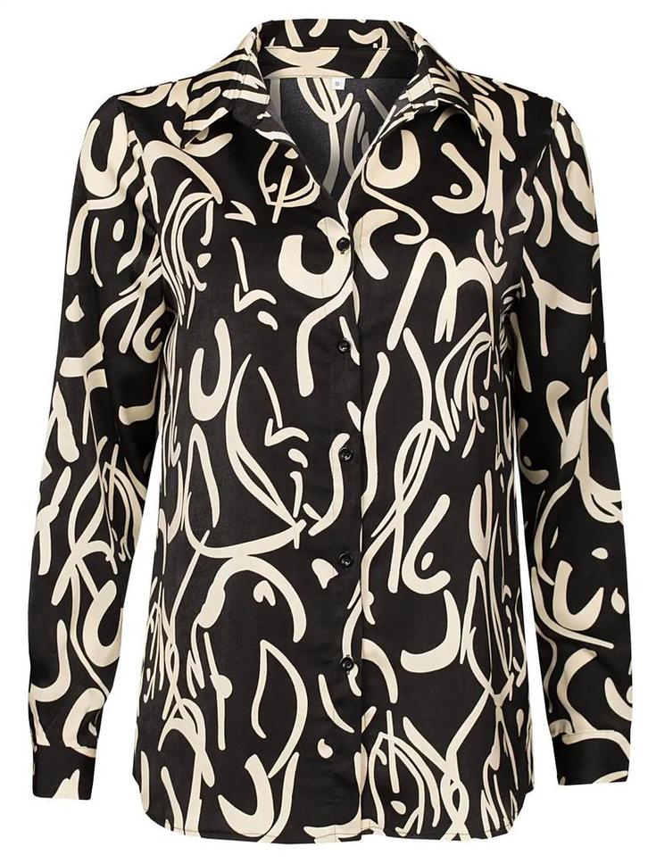 Blouse Sophia Zwart, damestop met lange mouwen, Kleding | Dames, Tops, Verzenden