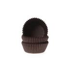 Cupcake Vormpjes HoM Bruin Petitfour 25x19mm. 100st., Verzenden, Nieuw
