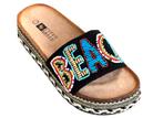 Beach kraaltjes Slipper NIEUW, Kleding | Dames, Schoenen, Ophalen of Verzenden, Nieuw, Zwart, Slippers