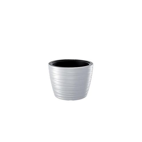 Ronde bloempot ‘Dazz’ | Wit | 40 cm | binnen & buiten, Tuin en Terras, Bloempotten, Minder dan 40 cm, 25 tot 40 cm, Rond, Nieuw
