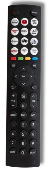 Universele afstandsbediening voor Hisense Smart TV - Vidaa, Audio, Tv en Foto, Afstandsbedieningen, Verzenden
