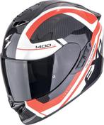 Scorpion EXO-1400 Evo II Carbon Air Enko Zwart Wit Rood, Motoren, Kleding | Motorhelmen, Nieuw met kaartje, Overige merken, Heren