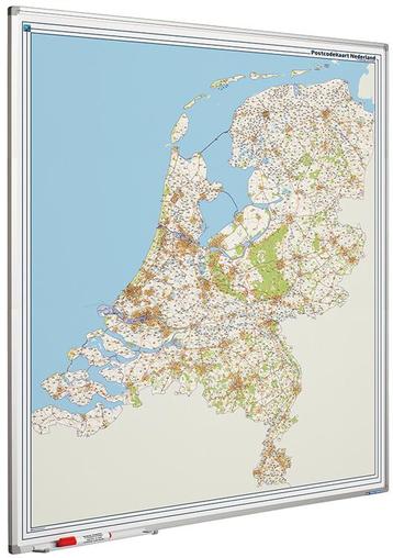 Whiteboard landkaart - Nederland postcodes