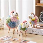 Vilten Schapen Beeldje – Kawaii Decoratie voor Huis