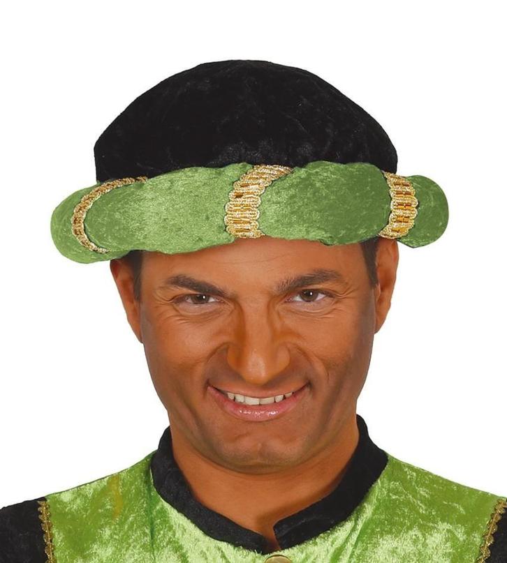 Groene tulband Sultan, Kleding | Dames, Carnavalskleding en Feestkleding, Nieuw, Ophalen of Verzenden