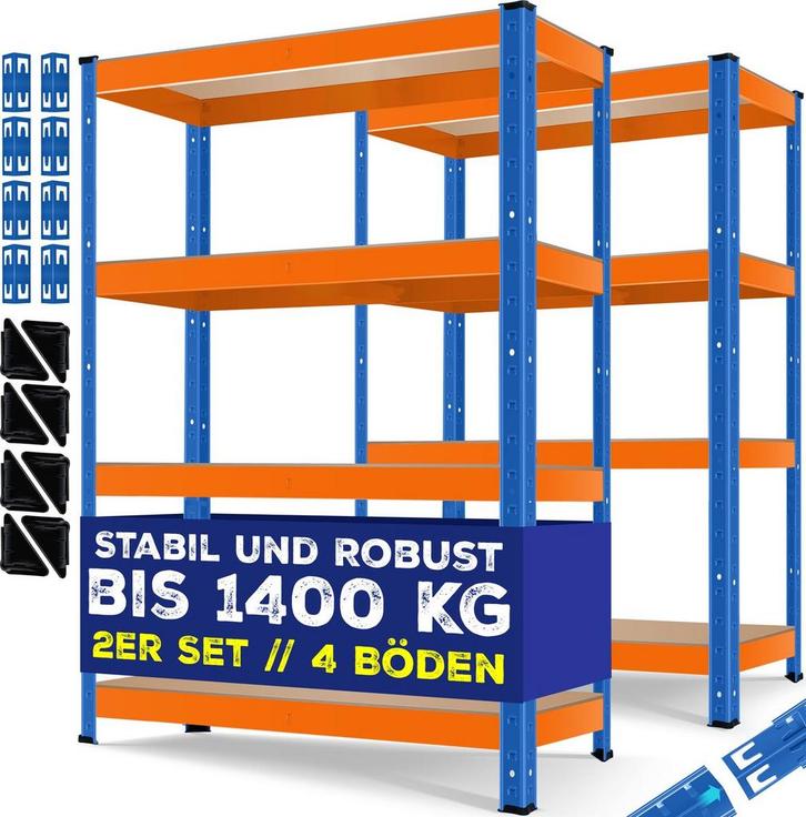 MASKO® Opbergrek / Stellingkasten / Magazijnstelling set van, Huis en Inrichting, Kasten | Computermeubels, Nieuw, Verzenden