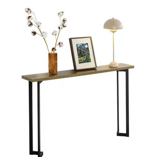 Smalle Industriële Consoletafel – Metaal en Houtlook, 120 cm, Antiek en Kunst, Antiek | Meubels | Tafels, Verzenden
