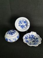 Meissen 3 articoli rari - Cipolla blu dipinto a mano -, Antiek en Kunst