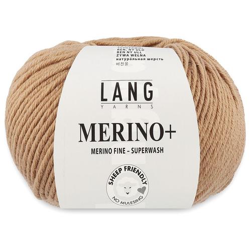 Lang Yarns Merino Plus - 139 camel - Merinowol Garen, Hobby en Vrije tijd, Breien en Haken, Ophalen of Verzenden