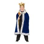 Blauwe koningscape voor jongens - Koning kleding, Kinderen en Baby's, Carnavalskleding en Verkleedspullen, Nieuw, Ophalen of Verzenden