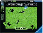 Krypt Neon Green Puzzel (736 stukjes) | Ravensburger -, Hobby en Vrije tijd, Denksport en Puzzels, Nieuw, Verzenden