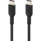 Belkin Braided USB-C naar USB-C kabel - 1m - Zwart, Ophalen of Verzenden, Zo goed als nieuw