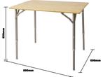 Bo-Camp Urban Outdoor - Tafel - Bamboe blad 80x60 cm -, Caravans en Kamperen, Kampeermeubelen, Verzenden, Nieuw