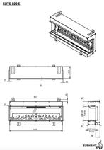 Element4 Elite 100 Front, Huis en Inrichting, Kachels, Ophalen of Verzenden, Nieuw, Hout, Vrijstaand