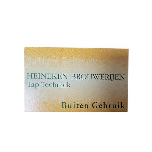 Tapkaart - Buiten gebruik Heineken, Zakelijke goederen, Horeca | Overige, Ophalen of Verzenden