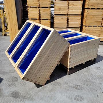 Hoge houten plantenbakken 100x40x54 en 100x40x72cm hoog! beschikbaar voor biedingen