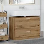 vidaXL Wastafelkast 78x37x59 cm bewerkt hout artisanaal, Verzenden, Nieuw, Minder dan 100 cm