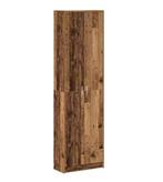 Vintage Houten Kledingkast – Met Legplank 55x25x189 cm, Huis en Inrichting, Kasten | Kledingkasten, Verzenden, Nieuw