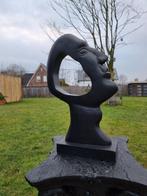 Beeld, Art Ornament - Face - 40 cm - Hout