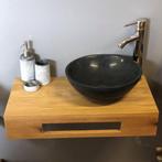 Waskom Casajoy Rond Graniet 32x11cm Zwart, Ophalen of Verzenden, Nieuw
