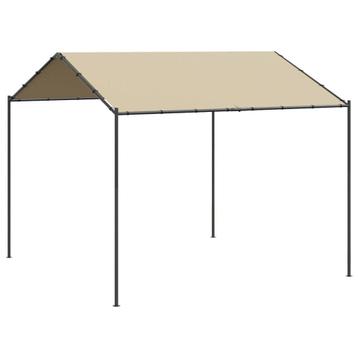Tuinpaviljoen 4x4m Beige - Retourdeal! 35% Korting beschikbaar voor biedingen