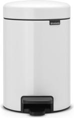 Brabantia NewIcon Prullenbak - 3 liter - White, Ophalen of Verzenden, Nieuw