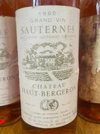 1980 Château Haut Bergeron - Sauternes Grand Cru - 3 Flessen, Verzamelen, Nieuw