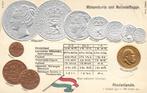 Munten, Penningen - Leuk Kavel - o.a. Munt reliëfkaarten,, Verzamelen, Gelopen