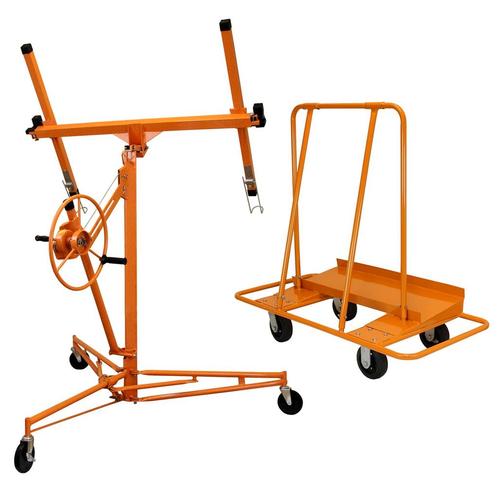 Platenlift voor gipsplaten + Troller - 5 meter max, Zakelijke goederen, Machines en Bouw | Liften, Steigers en Ladders, Verzenden