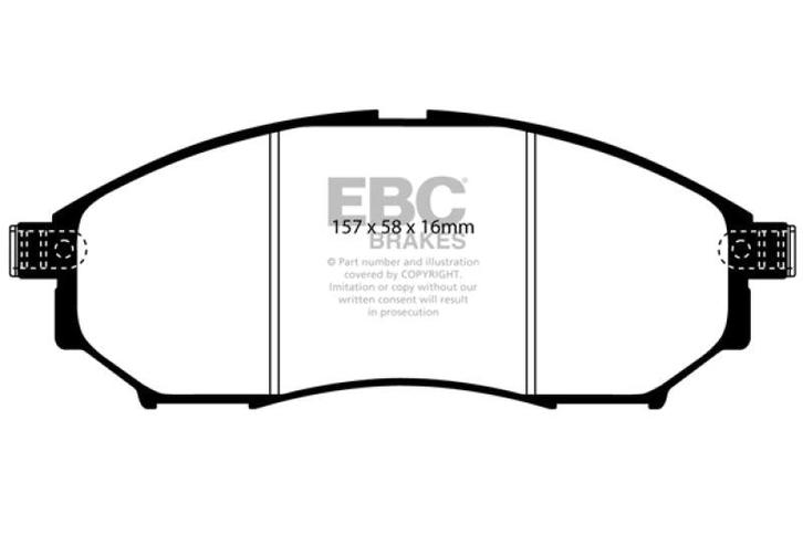 EBC 06-09 Infiniti FX35 3.5 Greenstuff Front Brake Pads -, Auto-onderdelen, Remmen en Aandrijving, Ophalen of Verzenden