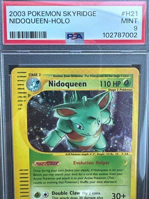Pokémon - 1 Graded card - Nidoqueen skyridge holo - PSA 9, Hobby en Vrije tijd, Verzamelkaartspellen | Pokémon