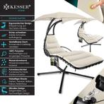 Kesser® Hangstoel met parasol en zitkussens, 200 x 194 100 c, Tuin en Terras, Verzenden, Nieuw
