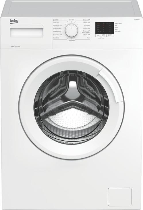 Beko Wtk82011w Wasmachine 8kg 1200t, Witgoed en Apparatuur, Wasmachines, Zo goed als nieuw, Voorlader, 85 tot 90 cm, Ophalen of Verzenden