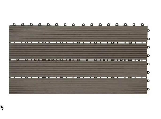 Set van 6 WPC Terrastegels 30×60 cm – Plug-in  en amp, Boeken, Wonen en Tuinieren, Nieuw, Verzenden