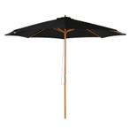 TRUUSK Parasol Hout 300 Cm Houten Parasol Tuinparasol Balkon, Tuin en Terras, Parasols, Verzenden, Nieuw