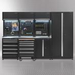 Datona Werkplaatsinrichting PREMIUM met RVS werkblad 300 cm