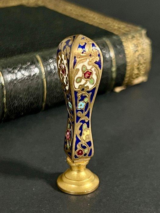 Aristocratie Verguld brons, émaux Cachet Monogramme, Antiek en Kunst, Antiek | Overige Antiek