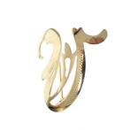 Gouden letter broche; letter V | Medium (vintage) (vintage), Sieraden, Tassen en Uiterlijk, Broches, Ophalen of Verzenden, Gebruikt