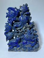 Lapis Lazuli Oceaan Houtsnede – Octopus, Vissen en