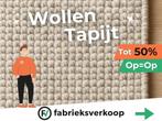 Tot 50% korting op natuurlijk wollen tapijt Op=Op!, Huis en Inrichting, Stoffering | Tapijten en Kleden, Ophalen, Vierkant, 200 cm of meer
