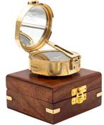 Nautisch kompas - Messing - Nautisch messing Kompas in, Antiek en Kunst