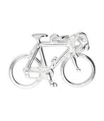 Zilveren Racefiets ketting hanger - groot, Sieraden, Tassen en Uiterlijk, Verzenden, Nieuw