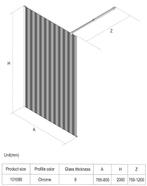 SALE - Oslo 80 x 200 - Glans goud - Inloopdouche -, Ophalen of Verzenden, Nieuw