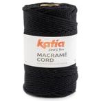 Katia Macramé Cord - 119 zwart - Katoen Garen, Hobby en Vrije tijd, Breien en Haken, Ophalen of Verzenden, Nieuw