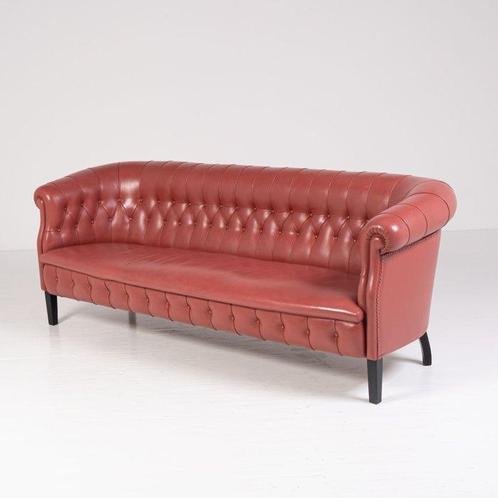 Poltrona Frau - Renzo Frau - Sofa - rokenkamer - Hout, Leder, Antiek en Kunst, Antiek | Meubels | Stoelen en Banken