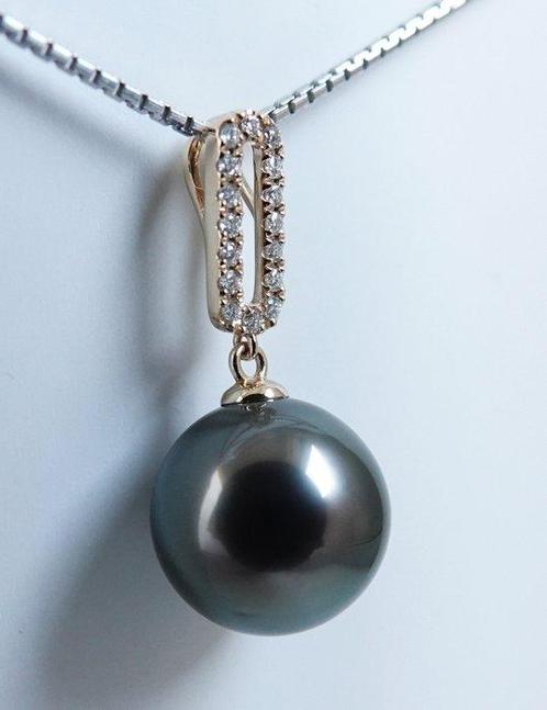 Zonder Minimumprijs - Hanger - 18 karaat Geel goud Parel -, Sieraden, Tassen en Uiterlijk, Antieke sieraden